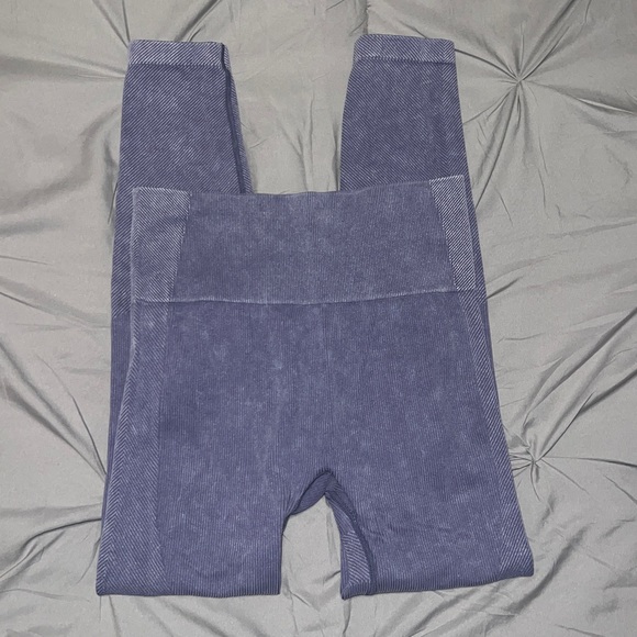 Target Purple And Brown Bundle Pair Of Ribbed Stretch Leggings - Picture 6 of 13